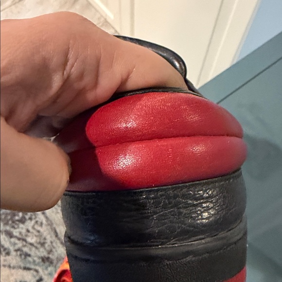 GUCCI Men 8G/ 9 USA Black and Red Men's Sneakers with Box and Duster - Picture 5 of 7